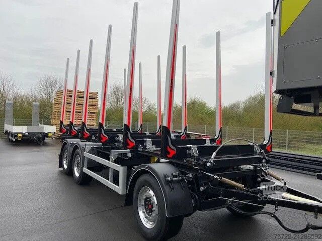 Transportator de lemn PAVIC HTA27 68E/Luftfederung/Schemel/Achse Liftbar HT...