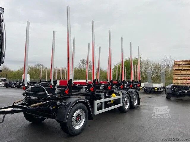 Transportator de lemn PAVIC HTA27 68E/Luftfederung/Schemel/Achse Liftbar HT...