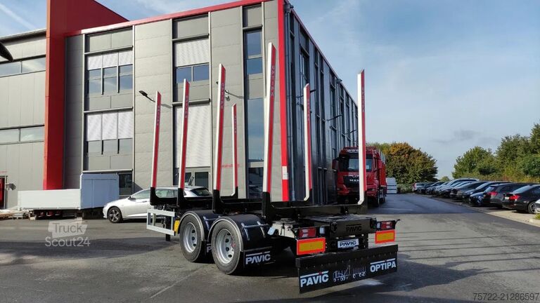 Transportator de lemn PAVIC ZHTA 18 56Z 22,5" 2-Achs Tandem Schemel SOFORT!...
