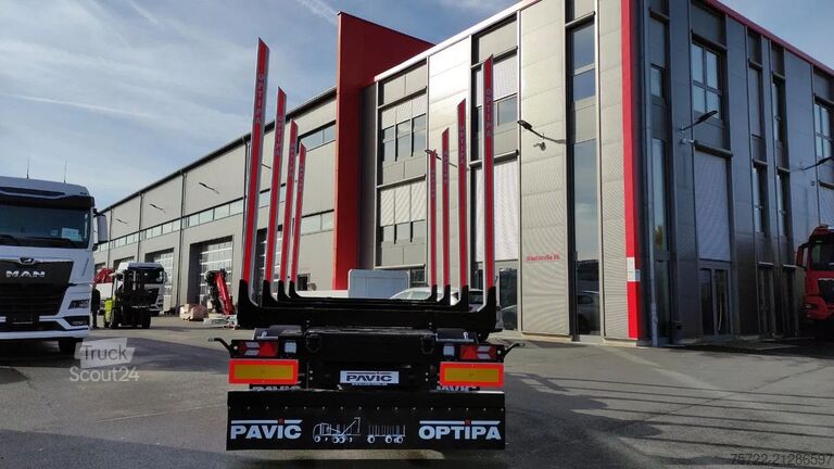 Transportator de lemn PAVIC ZHTA 18 56Z 22,5" 2-Achs Tandem Schemel SOFORT!...