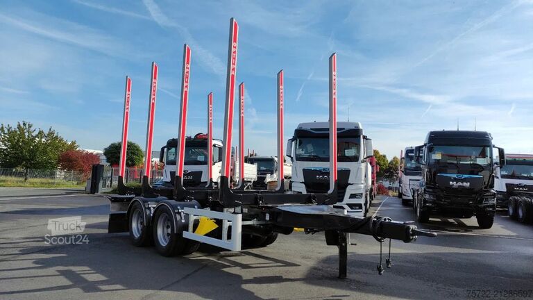 Transportator de lemn PAVIC ZHTA 18 56Z 22,5" 2-Achs Tandem Schemel SOFORT!...