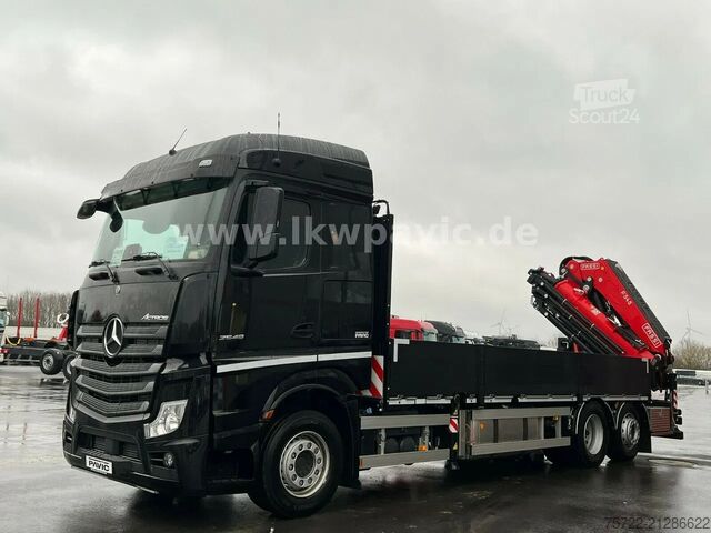 Containervervoer Mercedes-Benz Actros 2548 6x2 Containerpritsche Fassi F545RA...