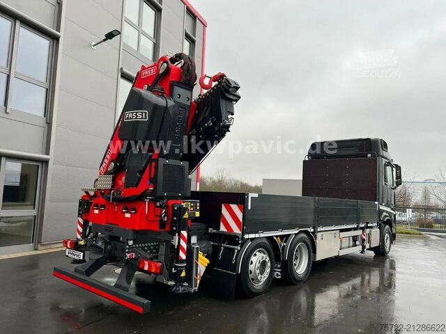 Containervervoer Mercedes-Benz Actros 2548 6x2 Containerpritsche Fassi F545RA...