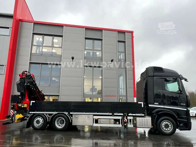 Containervervoer Mercedes-Benz Actros 2548 6x2 Containerpritsche Fassi F545RA...