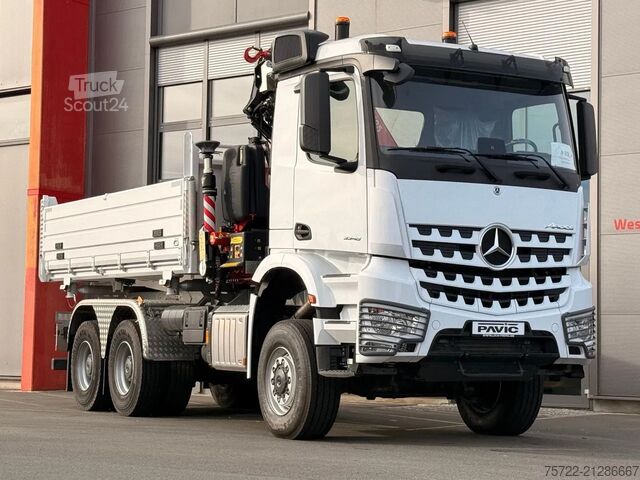 3-Seiten-Kipper Mercedes-Benz Arocs 3348 AK 6x6 Krankipper mit Fassi F195A2.24