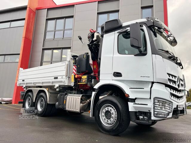 Tipper cu 3 fețe Mercedes-Benz Arocs 3348 6x4 BB Dreiseitenkipper FASSI F255A
