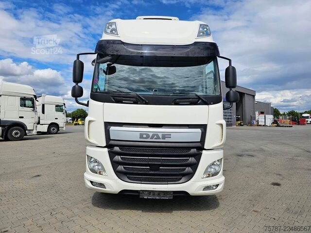 Tentinė platforma sunkvežimis DAF DAF CF 310 Space Cab, Gardine, Ladebordwand 1,5