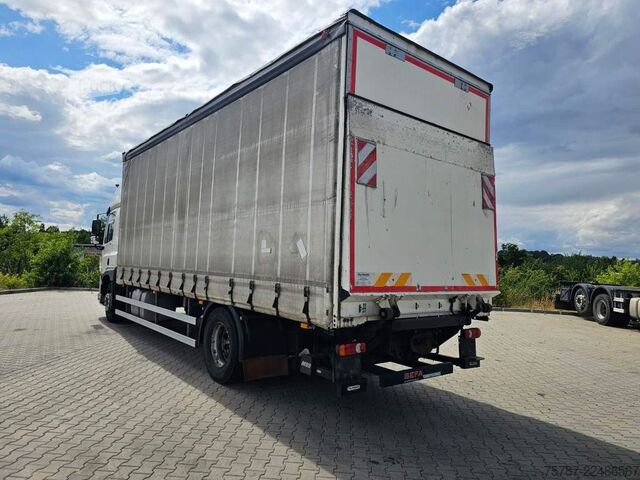 Tentinė platforma sunkvežimis DAF DAF CF 310 Space Cab, Gardine, Ladebordwand 1,5