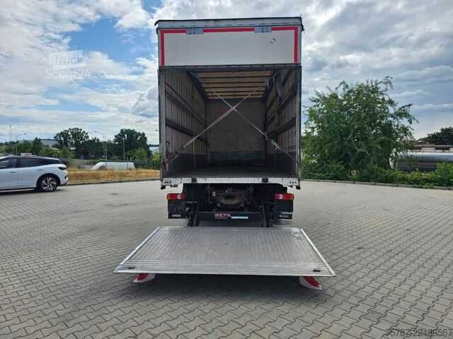 Tentinė platforma sunkvežimis DAF DAF CF 310 Space Cab, Gardine, Ladebordwand 1,5