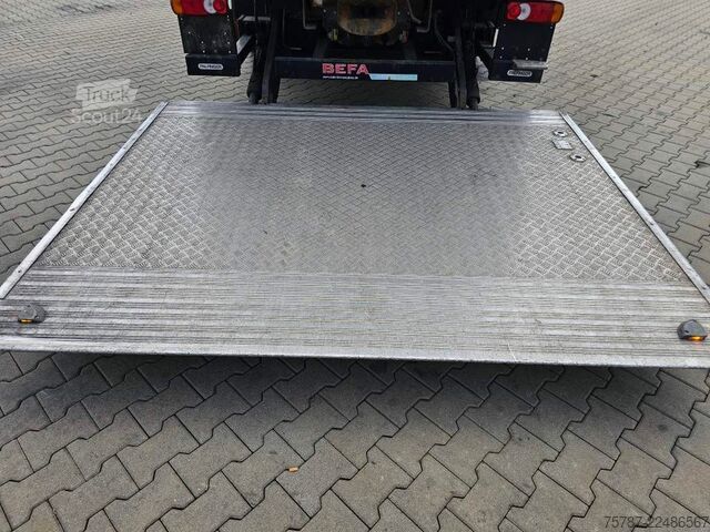 Tentinė platforma sunkvežimis DAF DAF CF 310 Space Cab, Gardine, Ladebordwand 1,5
