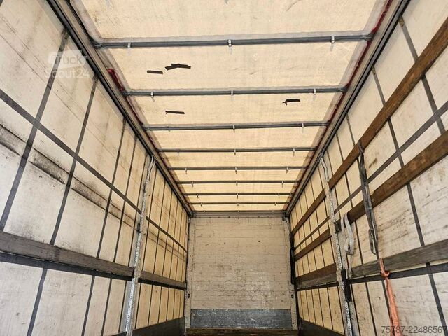 Tentinė platforma sunkvežimis DAF DAF CF 310 Space Cab, Gardine, Ladebordwand 1,5
