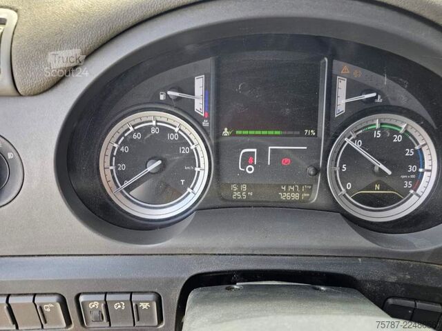 Tentinė platforma sunkvežimis DAF DAF CF 310 Space Cab, Gardine, Ladebordwand 1,5
