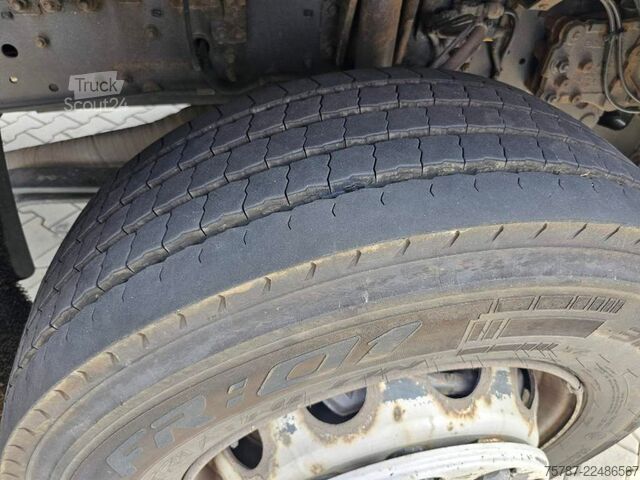 Tentinė platforma sunkvežimis DAF DAF CF 310 Space Cab, Gardine, Ladebordwand 1,5