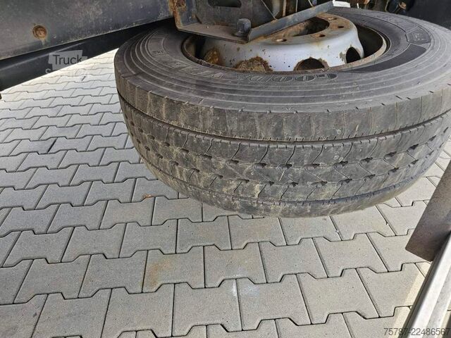 Tentinė platforma sunkvežimis DAF DAF CF 310 Space Cab, Gardine, Ladebordwand 1,5