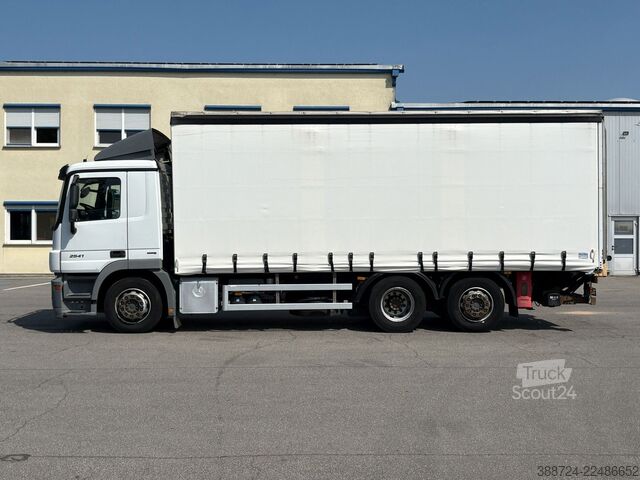 Kamion sa ravnom platformom i ceradom MERCEDES-BENZ Actros 2541*E5*TÜV*Klima*Liftachse*LBW*