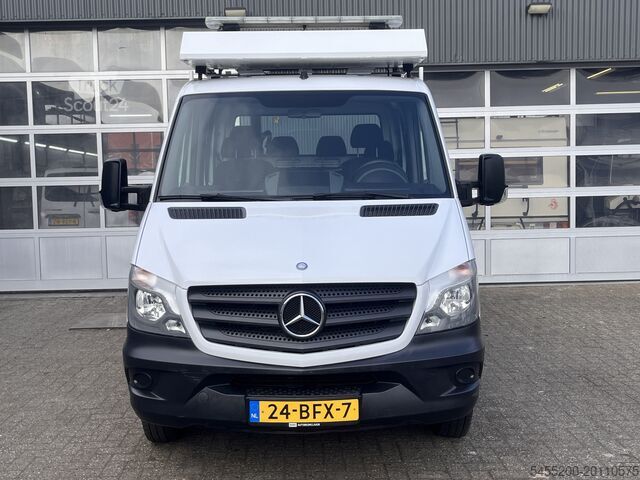 Nákladní automobil s plošinou a jeřábem Mercedes-Benz Sprinter 513 CDI Hiab Laadkraan 018T Trekhaak 2...