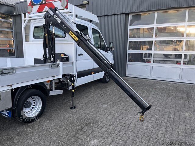 Вантажівка-платформа з краном Mercedes-Benz Sprinter 513 CDI 366 Hiab Laadkraan 018T Trekha...