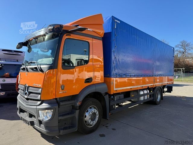 LKW mit Pritsche (offen) MERCEDES-BENZ ACTROS 1832 L Pritsche/Plane 7,20 m LBW 1,5 T