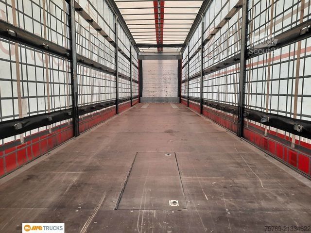 Auflieger mit Pritsche & Plane SCHMITZ CARGOBULL SCS 24 MEGAAuflieger Hubdach Liftachse Alu