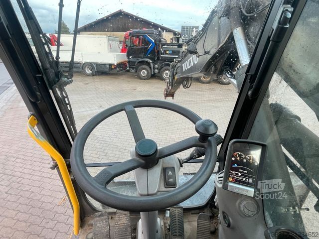 Excavator pe roți VOLVO Mobilbagger EW140C Lehnhoff HS10 Hammer-Scherenh