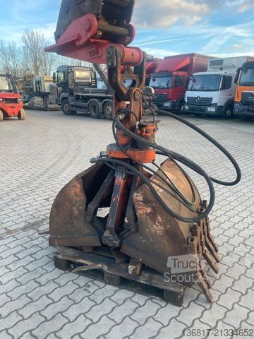 Excavator pe roți VOLVO Mobilbagger EW140C Lehnhoff HS10 Hammer-Scherenh