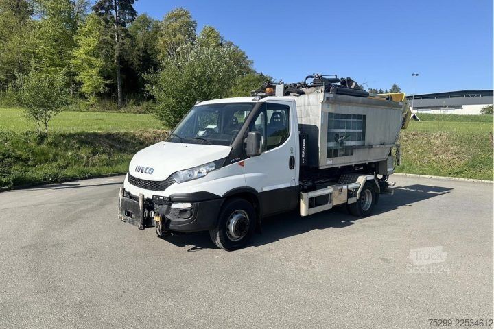 Ruloninė konteinerinė savivartis Iveco 70C17 Haken / Kehricht / WD