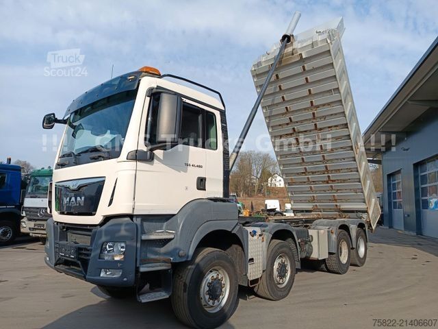 Sklápěcí vůz MAN TGS 41.480 / 8x6 / Manual / full Steel / Mulde