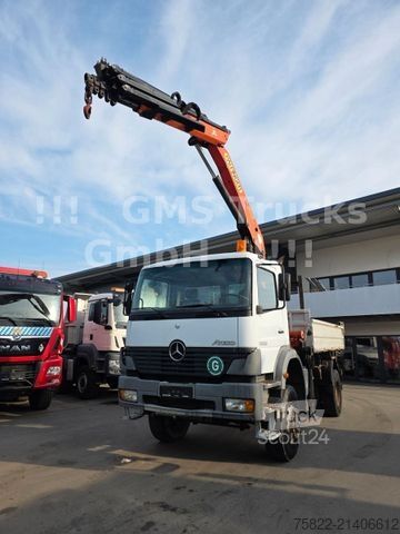 Üç taraflı damperli kamyon MERCEDES-BENZ Atego 1828 / 4X4 ALLRAD / Meiller /18 Kran
