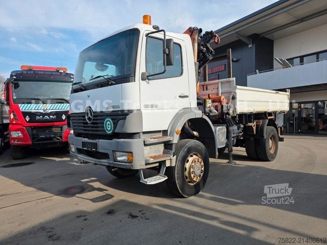Üç taraflı damperli kamyon MERCEDES-BENZ Atego 1828 / 4X4 ALLRAD / Meiller /18 Kran