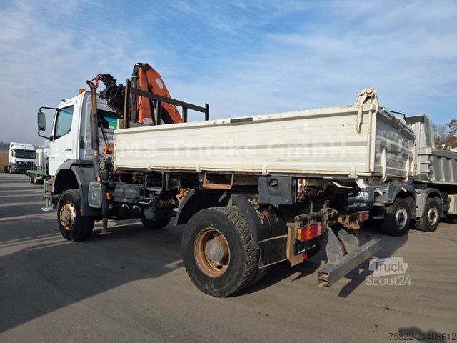 Üç taraflı damperli kamyon MERCEDES-BENZ Atego 1828 / 4X4 ALLRAD / Meiller /18 Kran