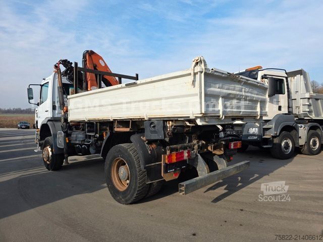 Üç taraflı damperli kamyon MERCEDES-BENZ Atego 1828 / 4X4 ALLRAD / Meiller /18 Kran