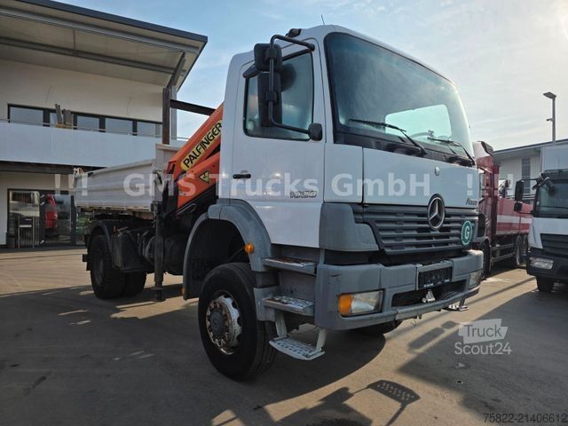 Üç taraflı damperli kamyon MERCEDES-BENZ Atego 1828 / 4X4 ALLRAD / Meiller /18 Kran