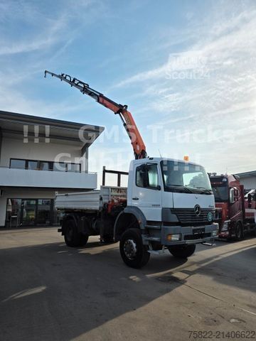 Camion benne MERCEDES-BENZ Atego 1828 / 4X4 ALLRAD / Meiller / 18m Kran