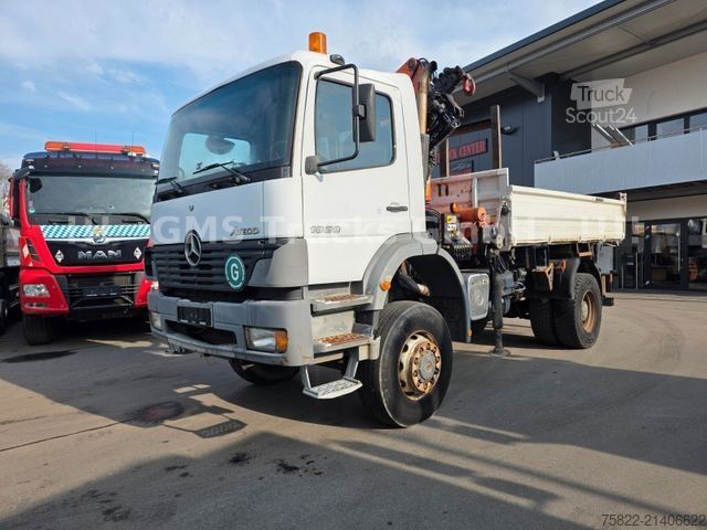 Camion benne MERCEDES-BENZ Atego 1828 / 4X4 ALLRAD / Meiller / 18m Kran