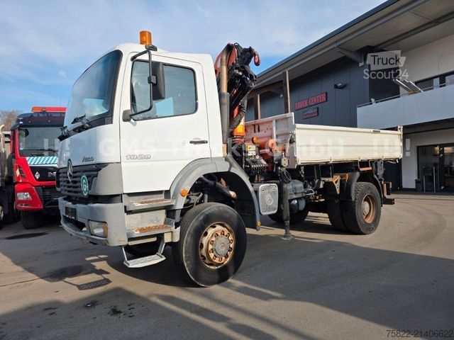 Camion benne MERCEDES-BENZ Atego 1828 / 4X4 ALLRAD / Meiller / 18m Kran