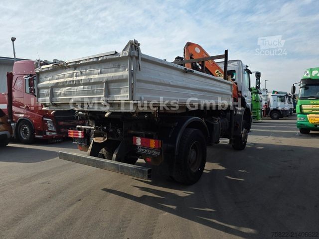 Camion benne MERCEDES-BENZ Atego 1828 / 4X4 ALLRAD / Meiller / 18m Kran