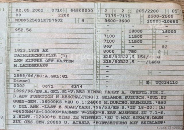 Camion benne MERCEDES-BENZ Atego 1828 / 4X4 ALLRAD / Meiller / 18m Kran