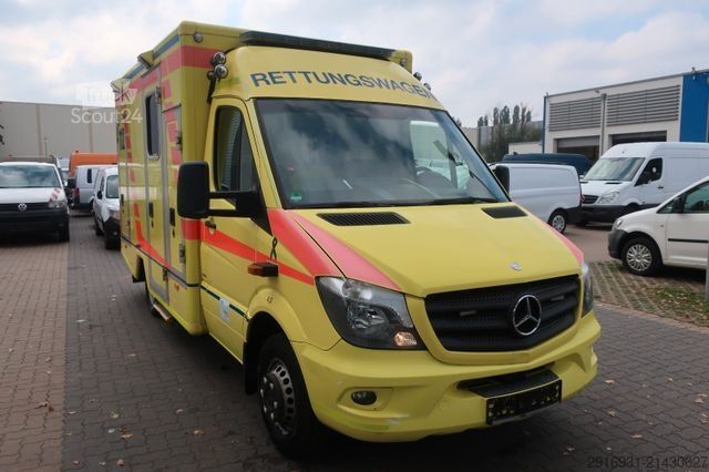 Brandbil MERCEDES-BENZ Sprinter RTW 519CDI 1.Hand/ Navi / Fzg Nr: A79