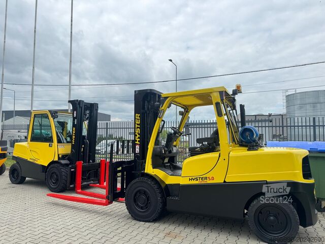 Carretilla elevadora de 4 ruedas Hyster H 5.0FT/Positioner+sideshift/ 3662 hours