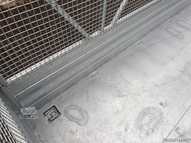 Remorcă basculantă Möslein TTD 19 AB  19 t Tandemkipper Tieflader, BreitbereifungGitteraufsatz