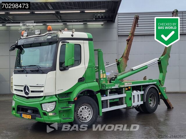Containertransport (portaalarmsysteem) Mercedes Antos 2135 4X2 NL-Truck APK 14Tons Hyva Lift Sk...