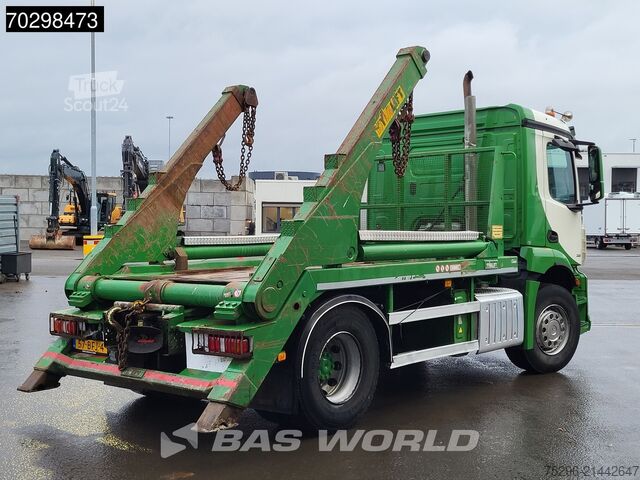 Containertransport (portaalarmsysteem) Mercedes Antos 2135 4X2 NL-Truck APK 14Tons Hyva Lift Sk...