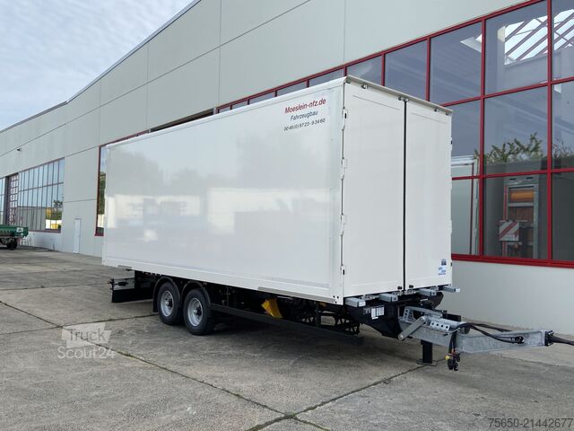 Remorque à caisse Möslein TKO 105 D 6m  weiß  Tandem- Koffer, Durchladbar, -- Neufahrzeug --