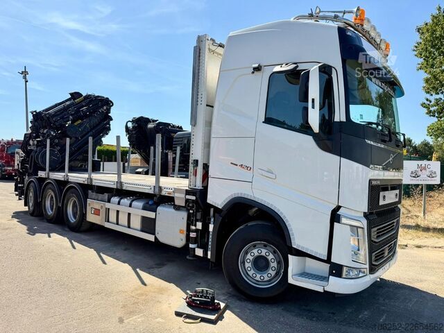 Ciężarówka z dźwigiem Volvo FH 420 8x4 TRIDEM + (31m!) CRANE HIAB 858 E-7 +...