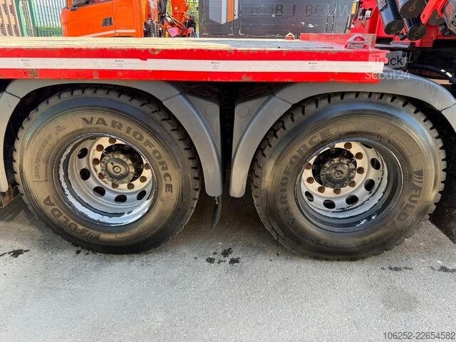 Plateforme de chargement ouverte MAN TGS 37.440 8X4 PRITSCHE + KRAN FASSI F820 (6x) ...