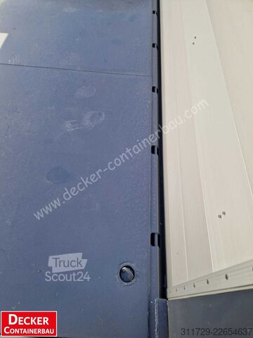 Afzetcontainer Decker Containerbau 3 Seiten Aluklappbar Plattform 6000 mm