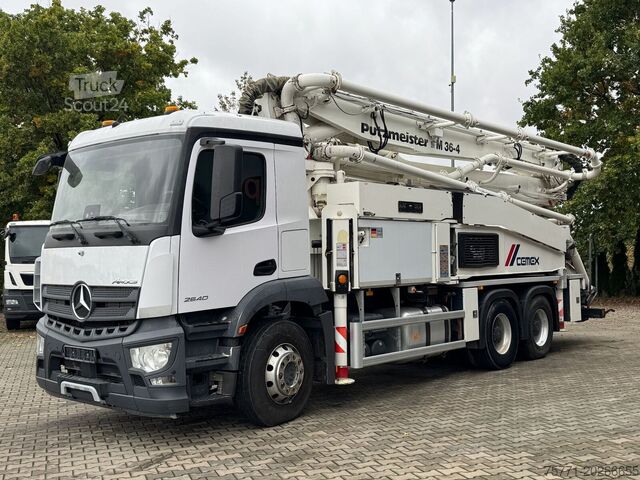 Pompă de beton Mercedes-Benz AROCS 2840 6x4 EURO6 POMPA DO BETONU PUTZMEISTE...