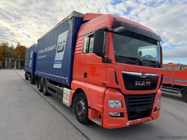 Autocarro con pianale e telone MAN TGX 26.420 + SCHWARZMÜLLER **TOP ZUSTAND**