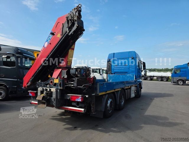 Autocarro con cassone fisso MAN TGX 26.440 / 18m HMF 2120 Kran / 100% Service