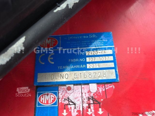 Autocarro con cassone fisso MAN TGX 26.440 / 18m HMF 2120 Kran / 100% Service